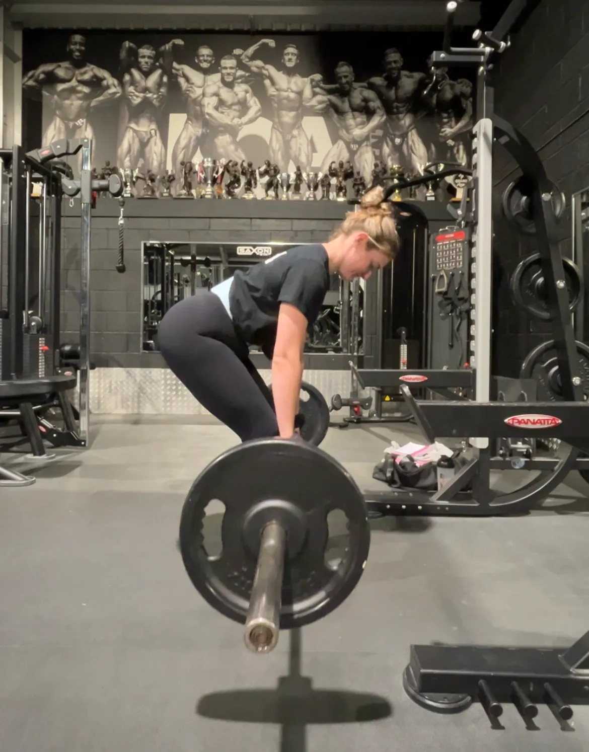A personal training session in the gym